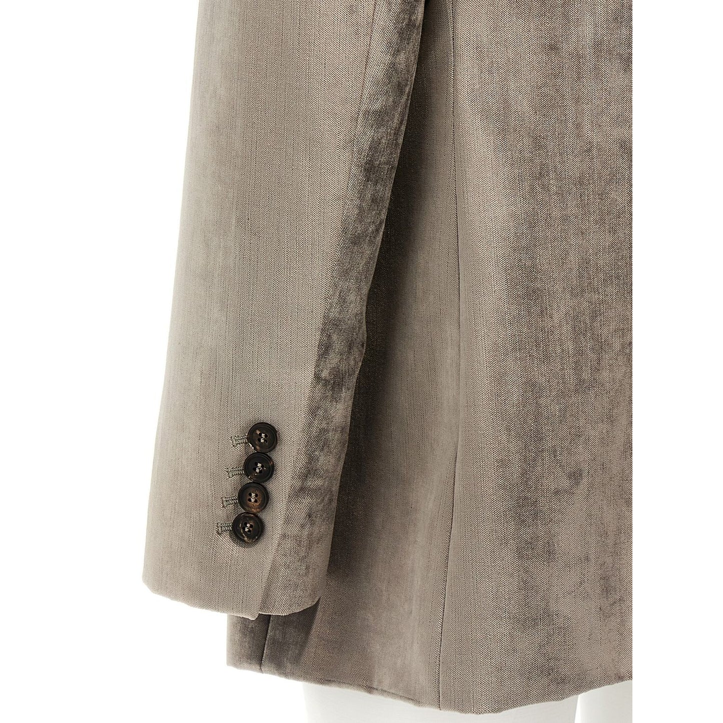 Brunello Cucinelli Gray Cotton Blazer
