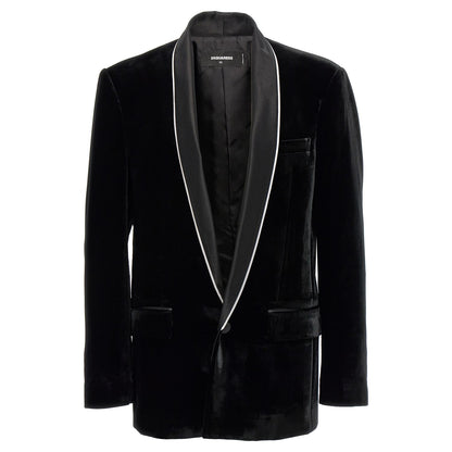 Dsquared² Black Viscose Blazer