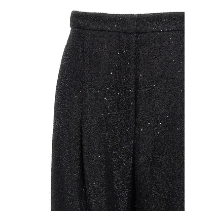 Max Mara Black Viscose Dress Pants