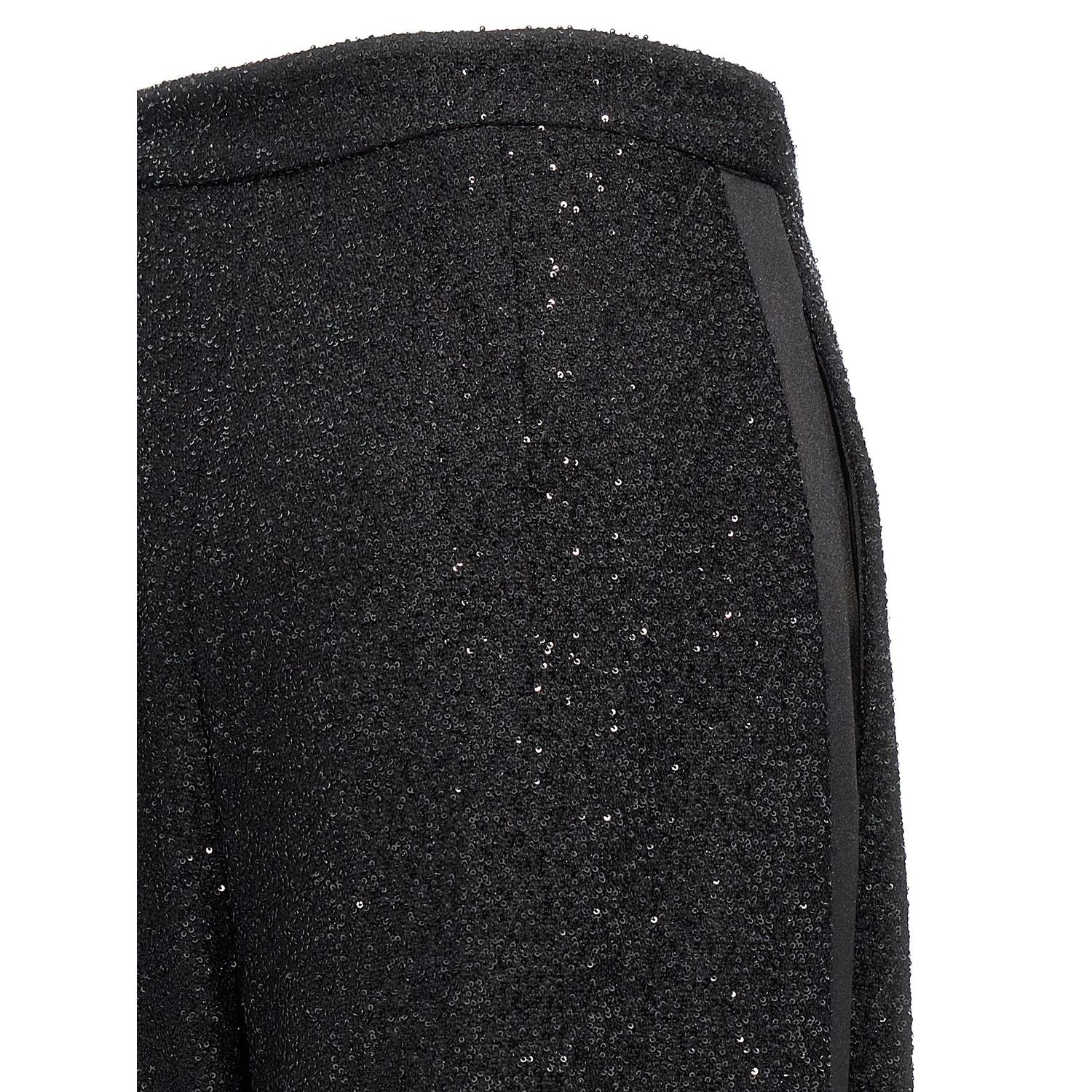 Max Mara Black Viscose Dress Pants