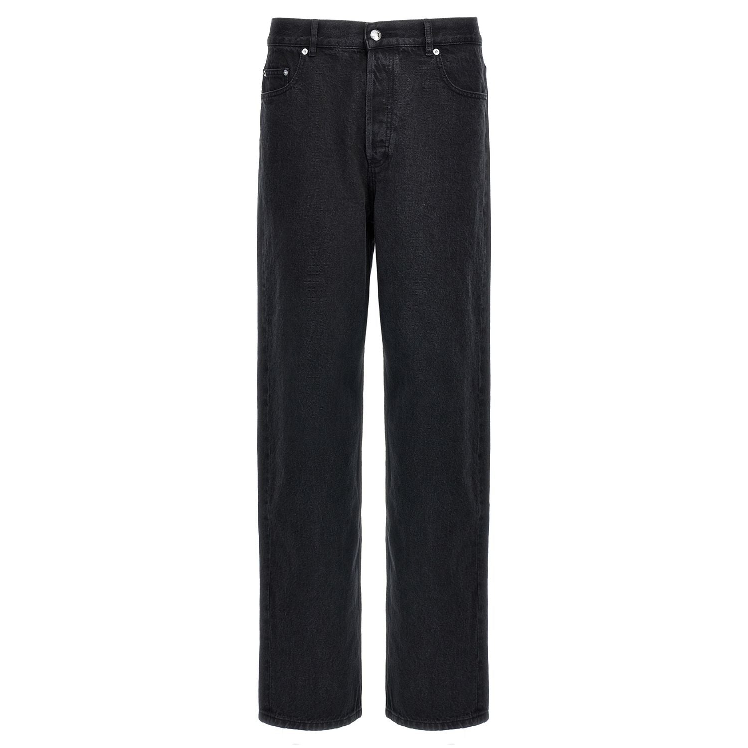 A.P.C. Black Cotton Straight-Leg Jeans