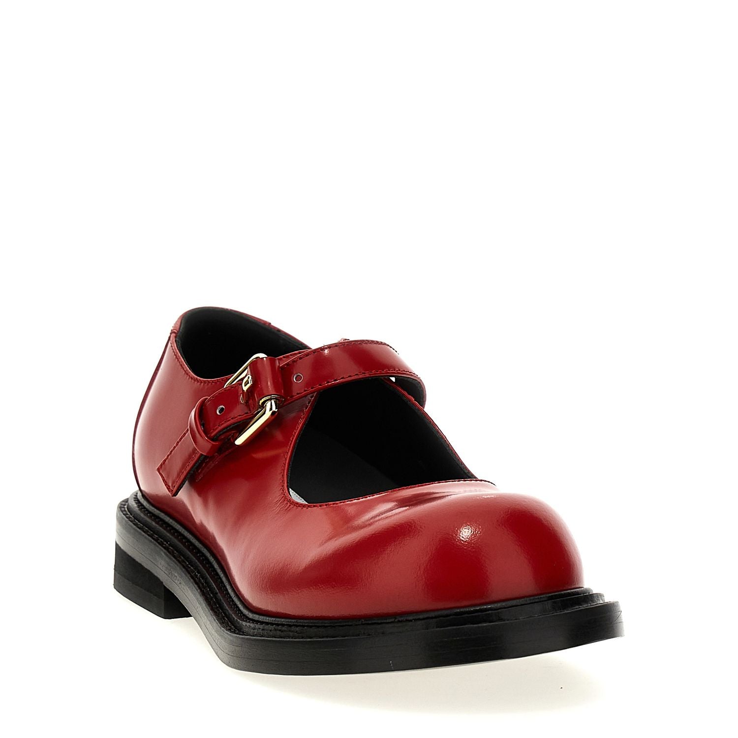 Moschino Multicolor Calfskin Flats