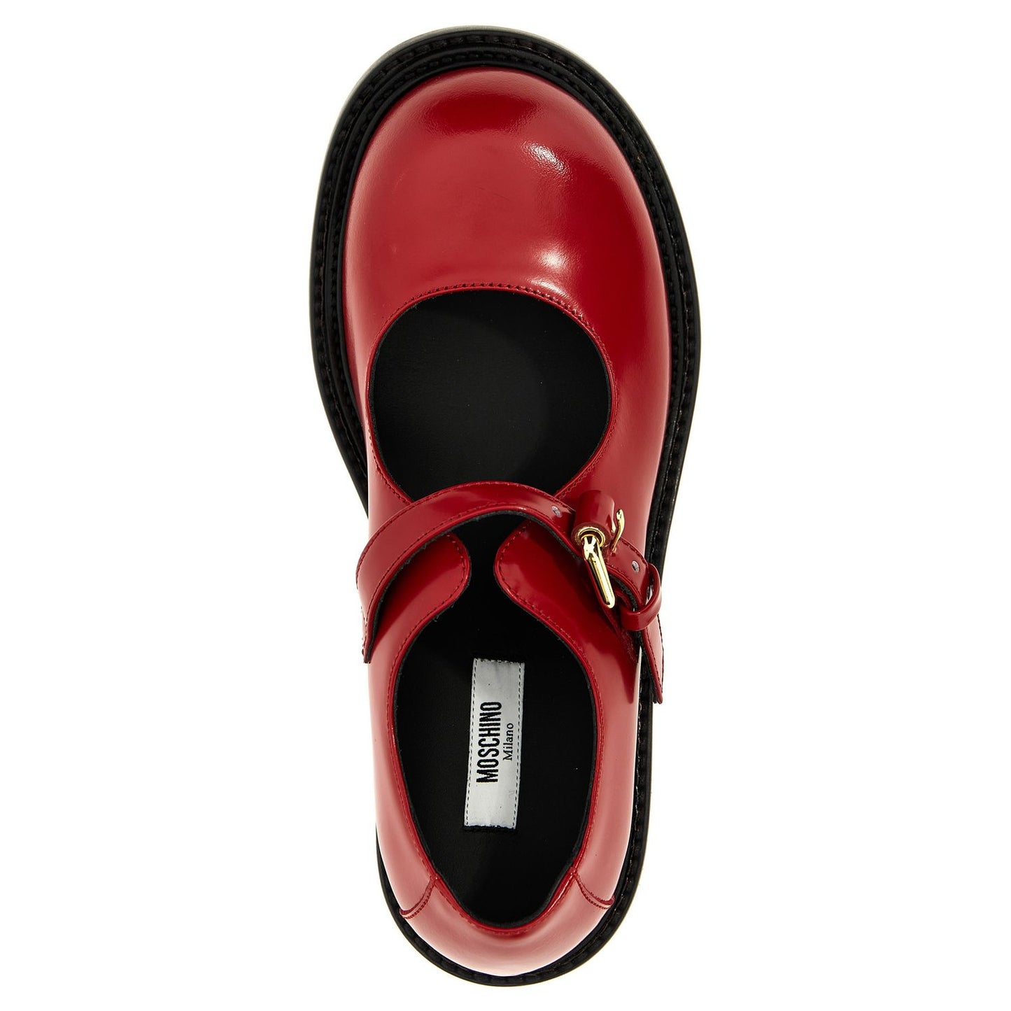 Moschino Multicolor Calfskin Flats