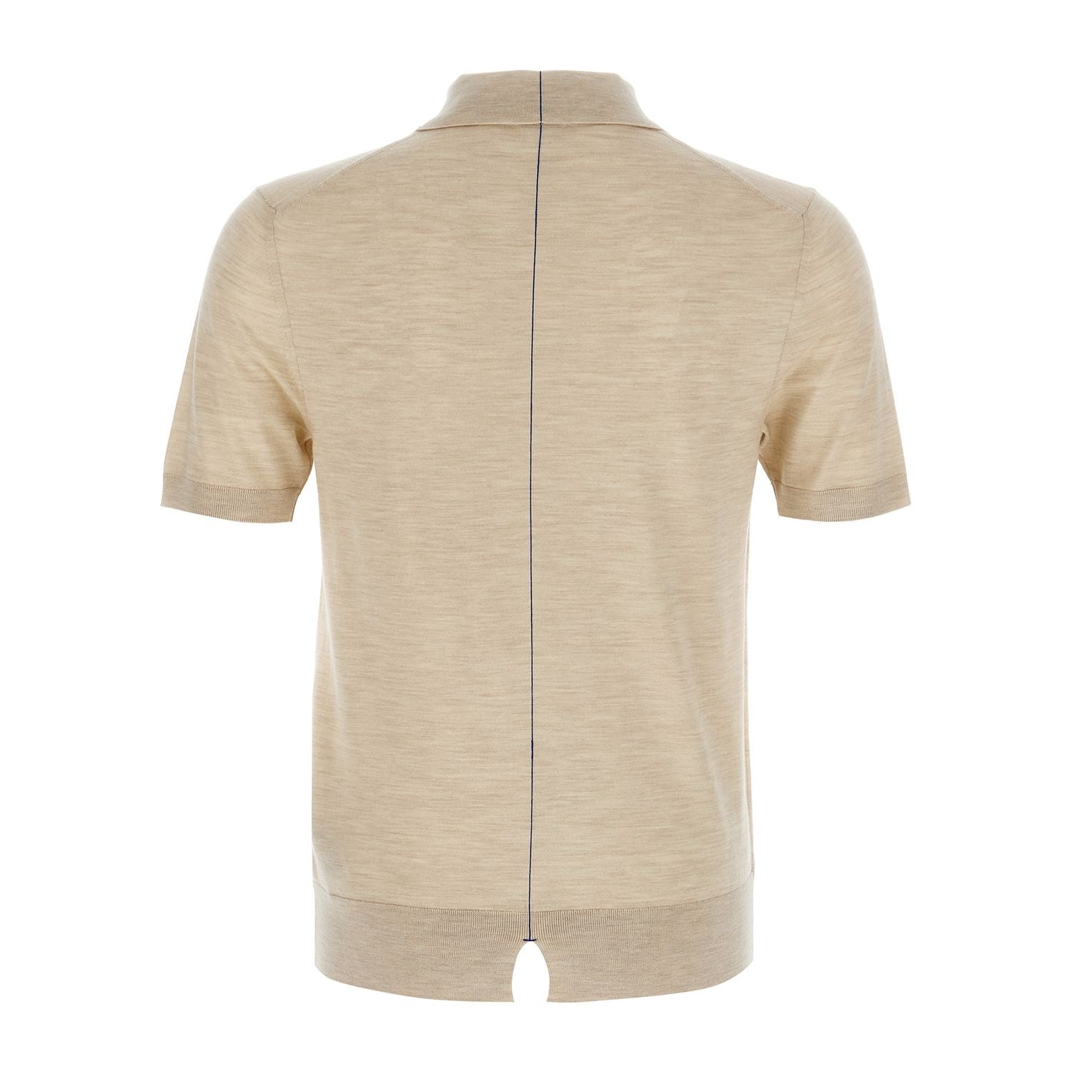 Burberry Beige Wool Polo Shirt