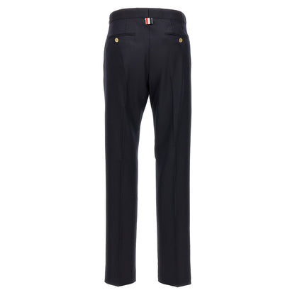 Thom Browne Blue Wool Casual Pants