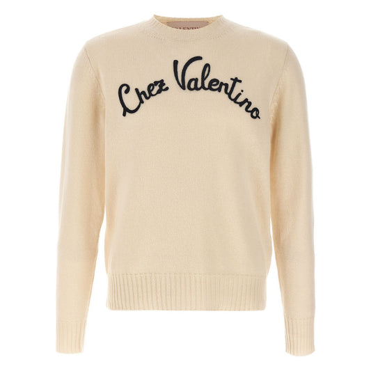 Valentino Garavani Beige Virgin Wool Cardigan