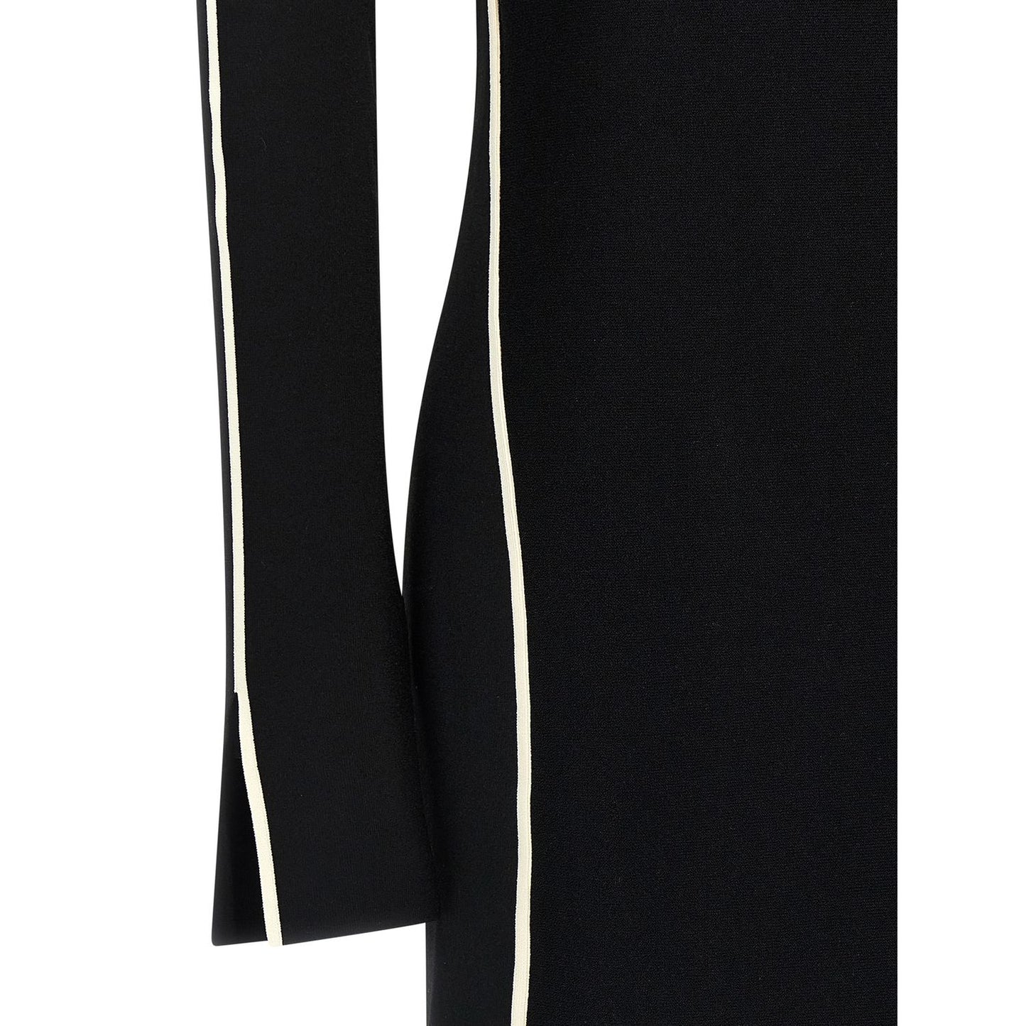 Sportmax Bicolor Viscose Midi Dress