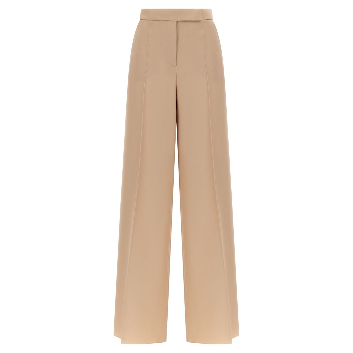 Max Mara Beige Virgin Wool Casual Pants