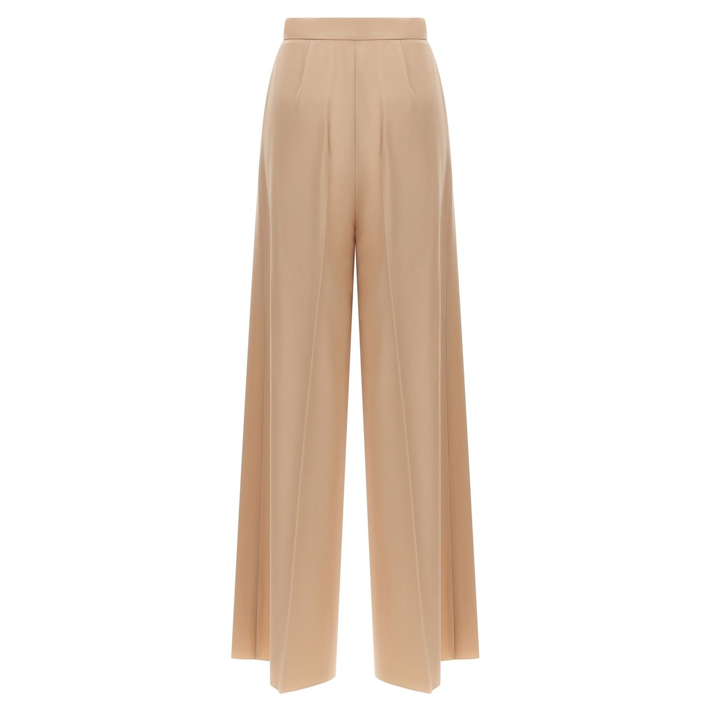 Max Mara Beige Virgin Wool Casual Pants
