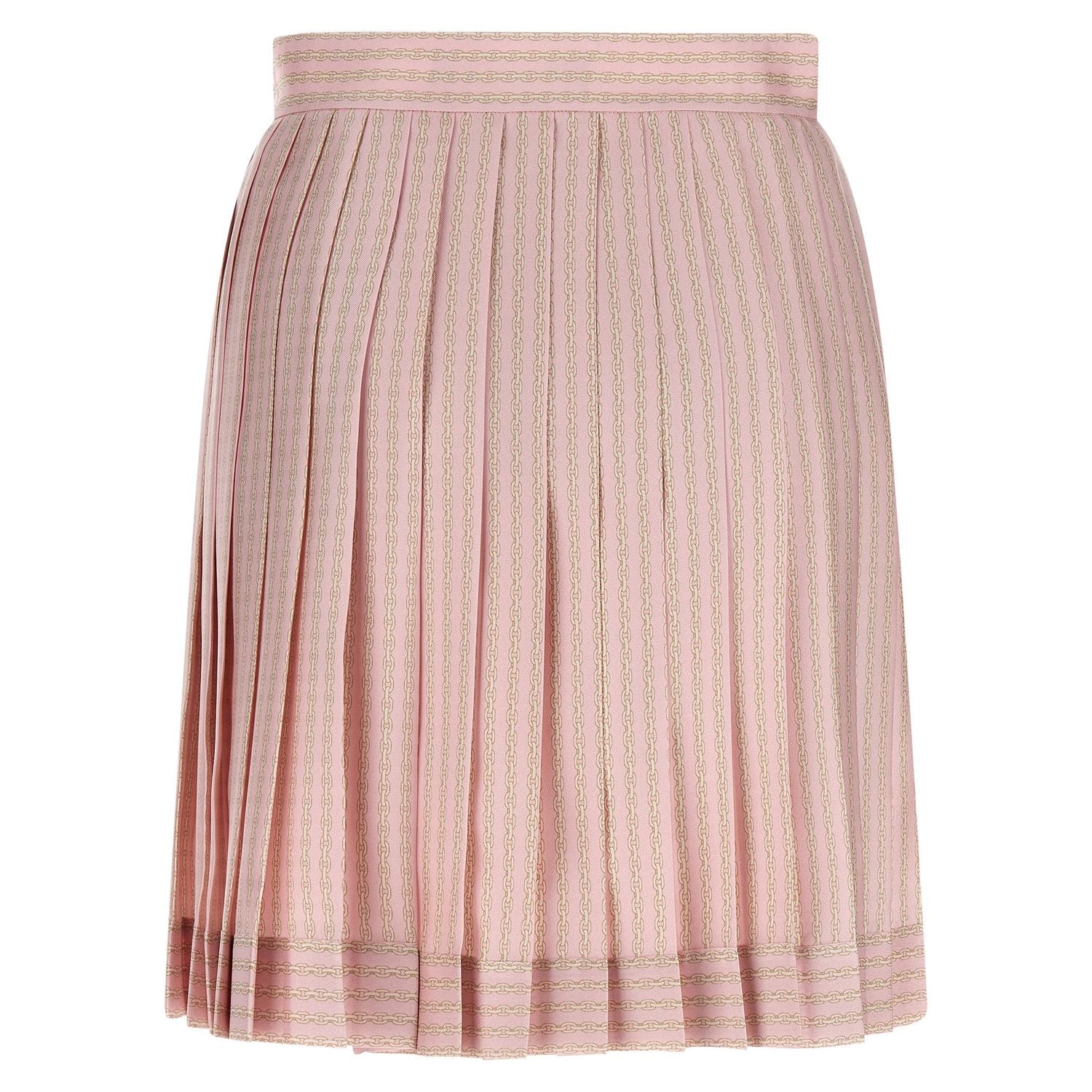 Versace Multicolor Silk Long Skirt