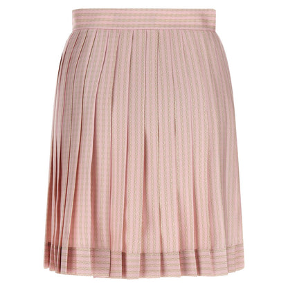 Versace Multicolor Silk Long Skirt