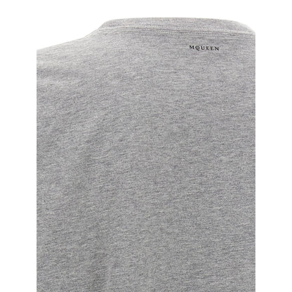 Alexander McQueen Gray Cotton T-Shirt