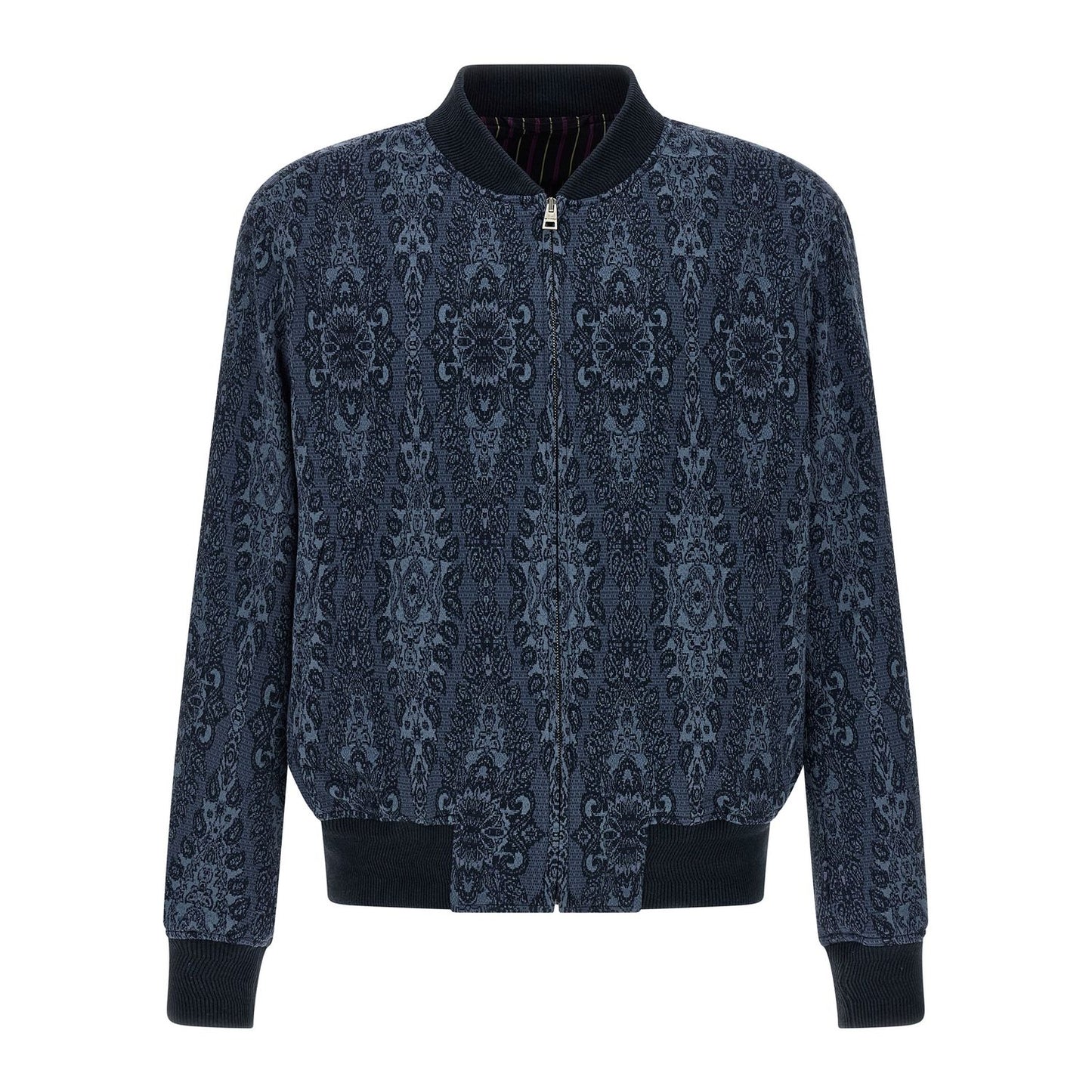 Etro Blue Cotton Bomber
