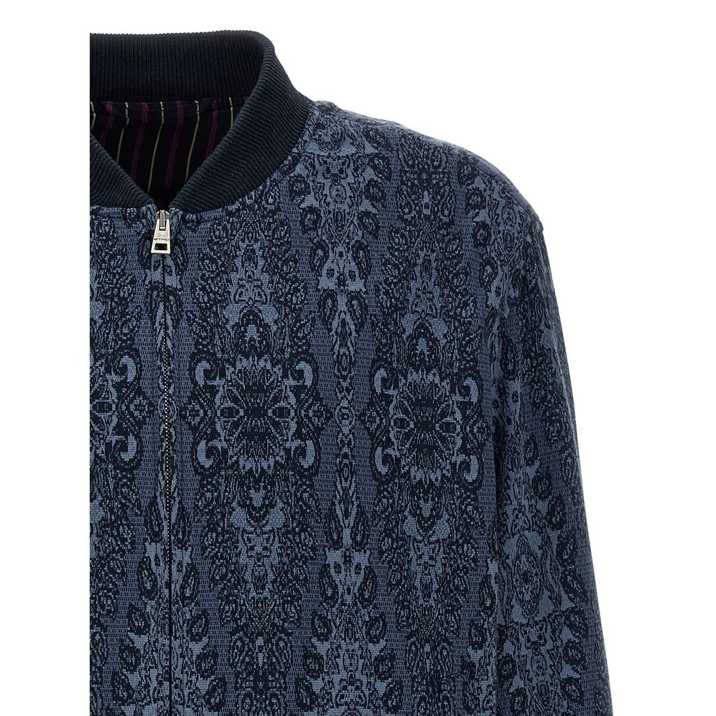 Etro Blue Cotton Bomber
