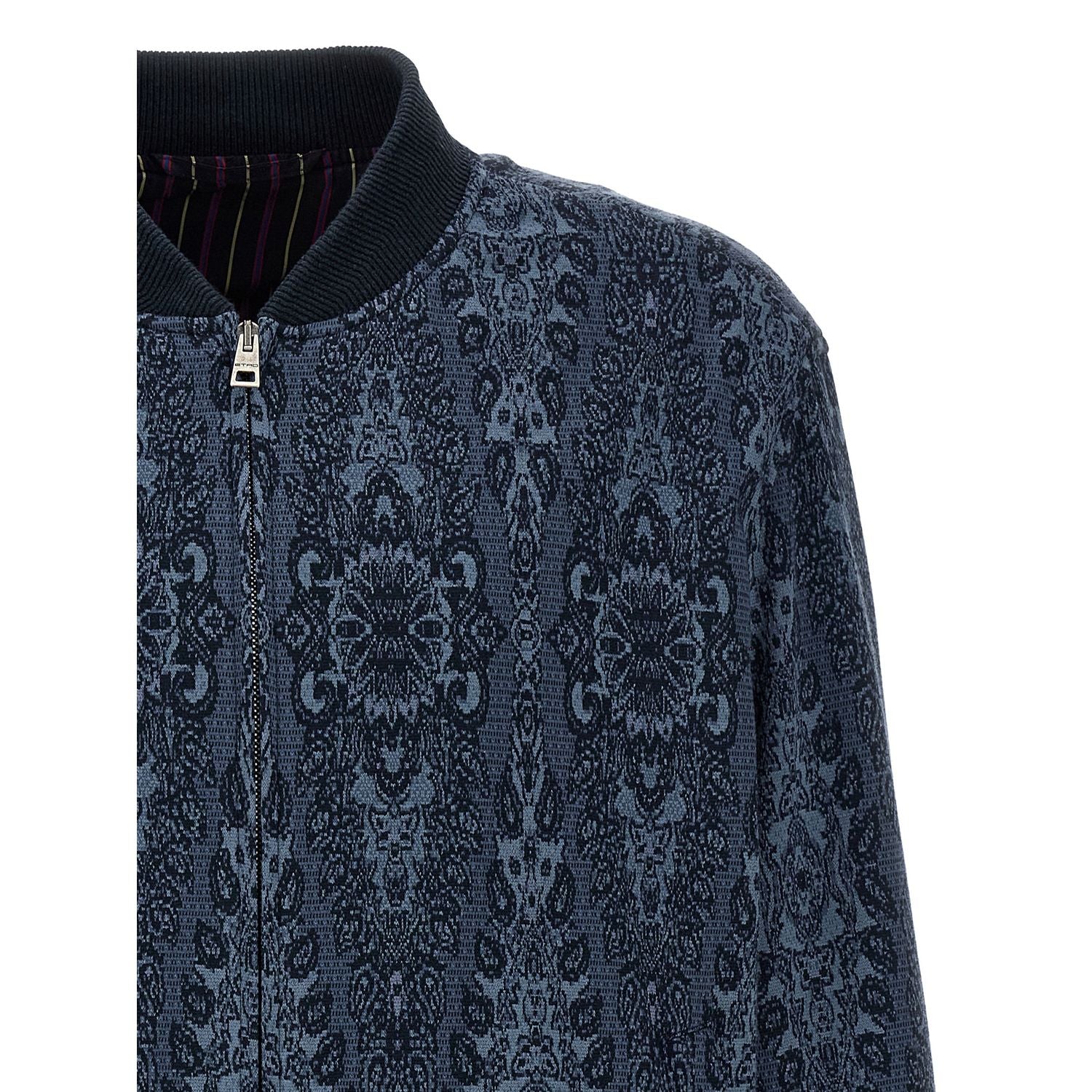 Etro Blue Cotton Bomber