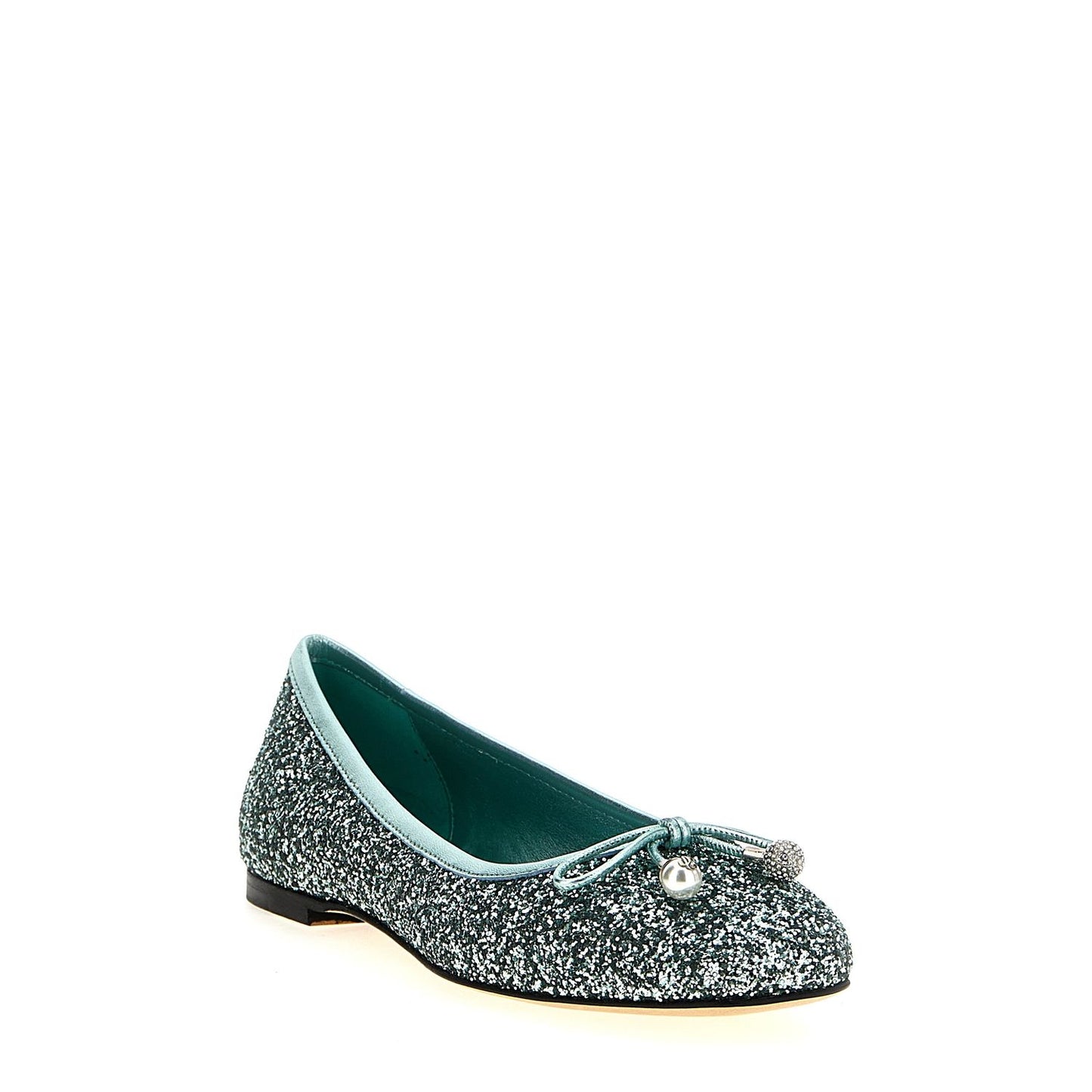 Jimmy Choo Bicolor Textile Ballet Flats