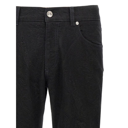 Etro Black Cotton Jeans Denim