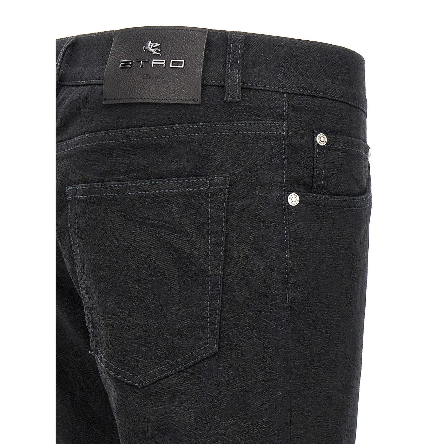 Etro Black Cotton Jeans Denim
