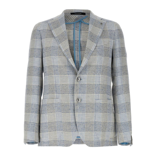 Tagliatore Blue Cotton Blazer