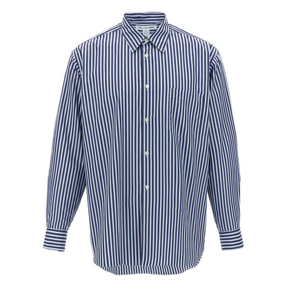 Comme Des Garçons Blue Cotton Blouse