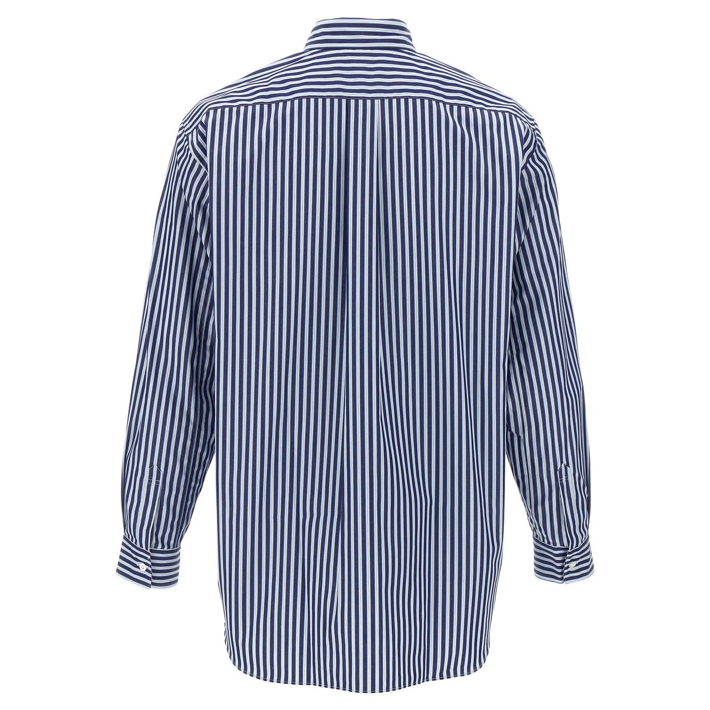 Comme Des Garçons Blue Cotton Blouse