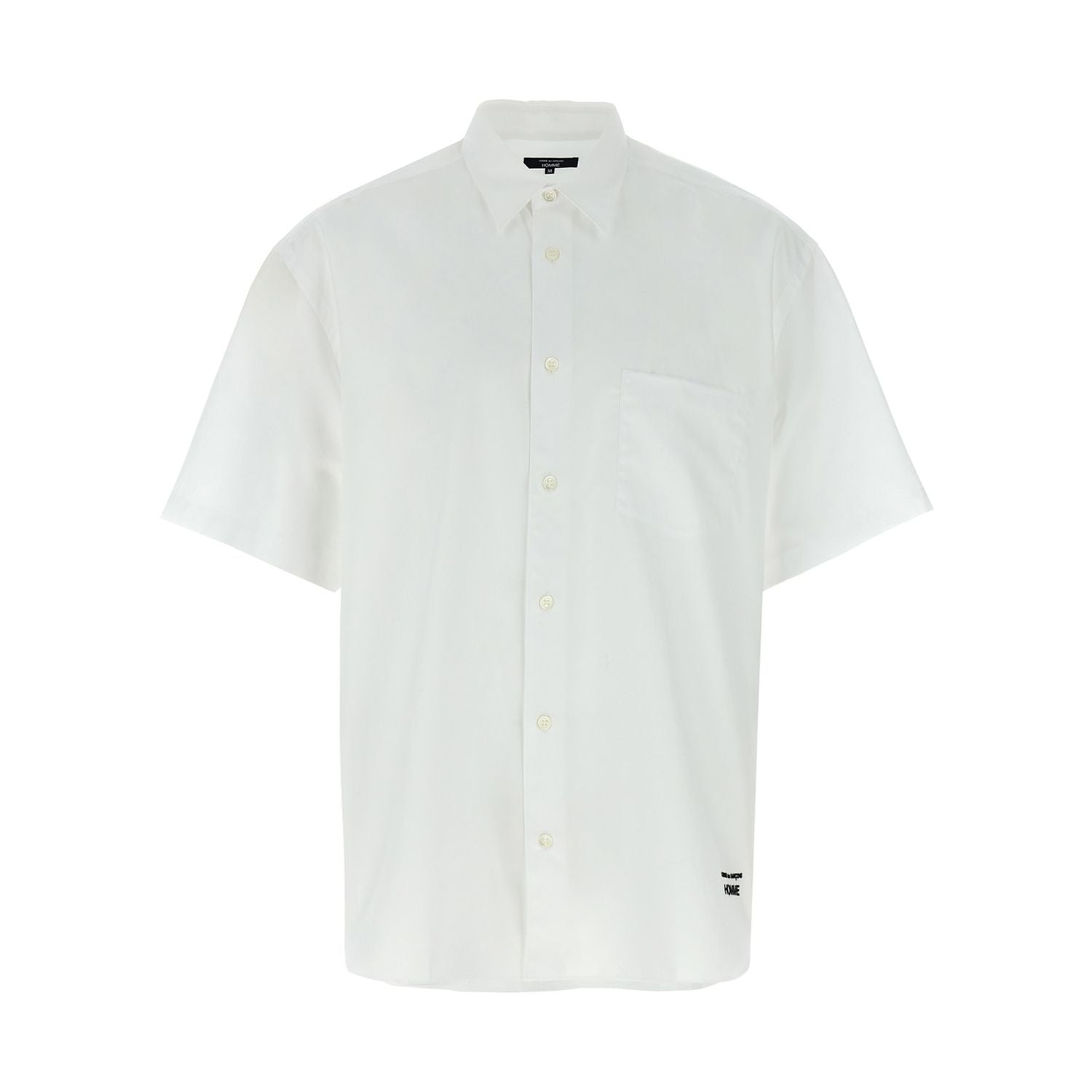 Comme Des Garçons White Cotton Blouse