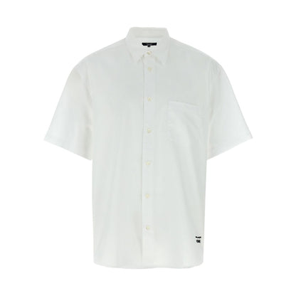 Comme Des Garçons White Cotton Blouse