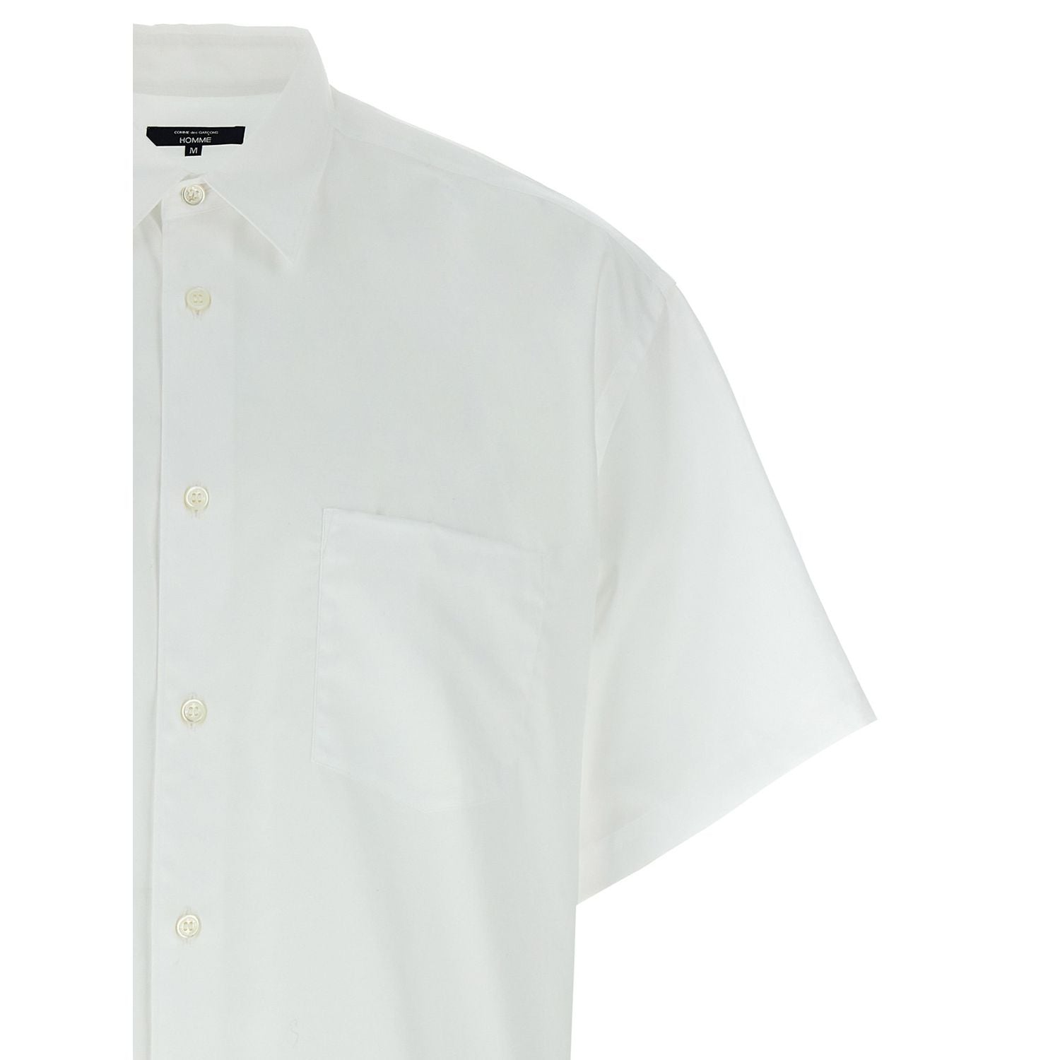 Comme Des Garçons White Cotton Blouse