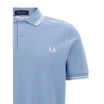 Comme Des Garçons Blue Cotton Polo Shirt