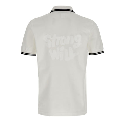 Comme Des Garçons White Cotton Polo Shirt