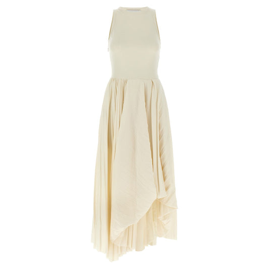 Alexander McQueen White Cotton Long Dress