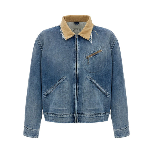 Maison Margiela Blue Cotton Denim Jacket