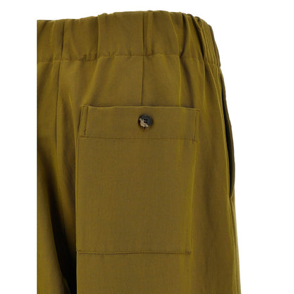 Dries Van Noten Bicolor Wool Casual Pants