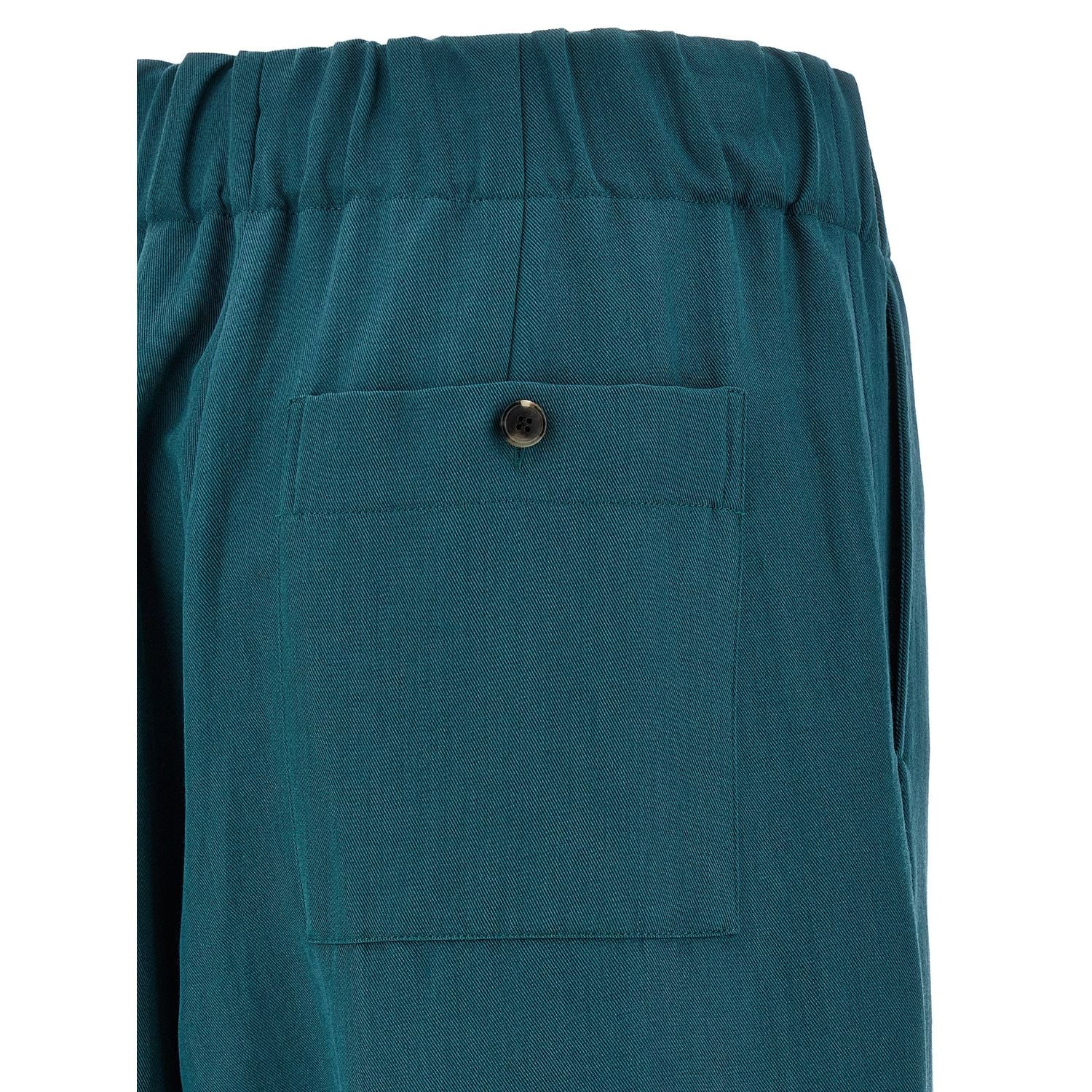 Dries Van Noten Bicolor Wool Casual Pants