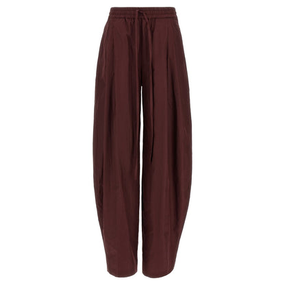 The Andamane Bordeaux Polyester Casual Pants