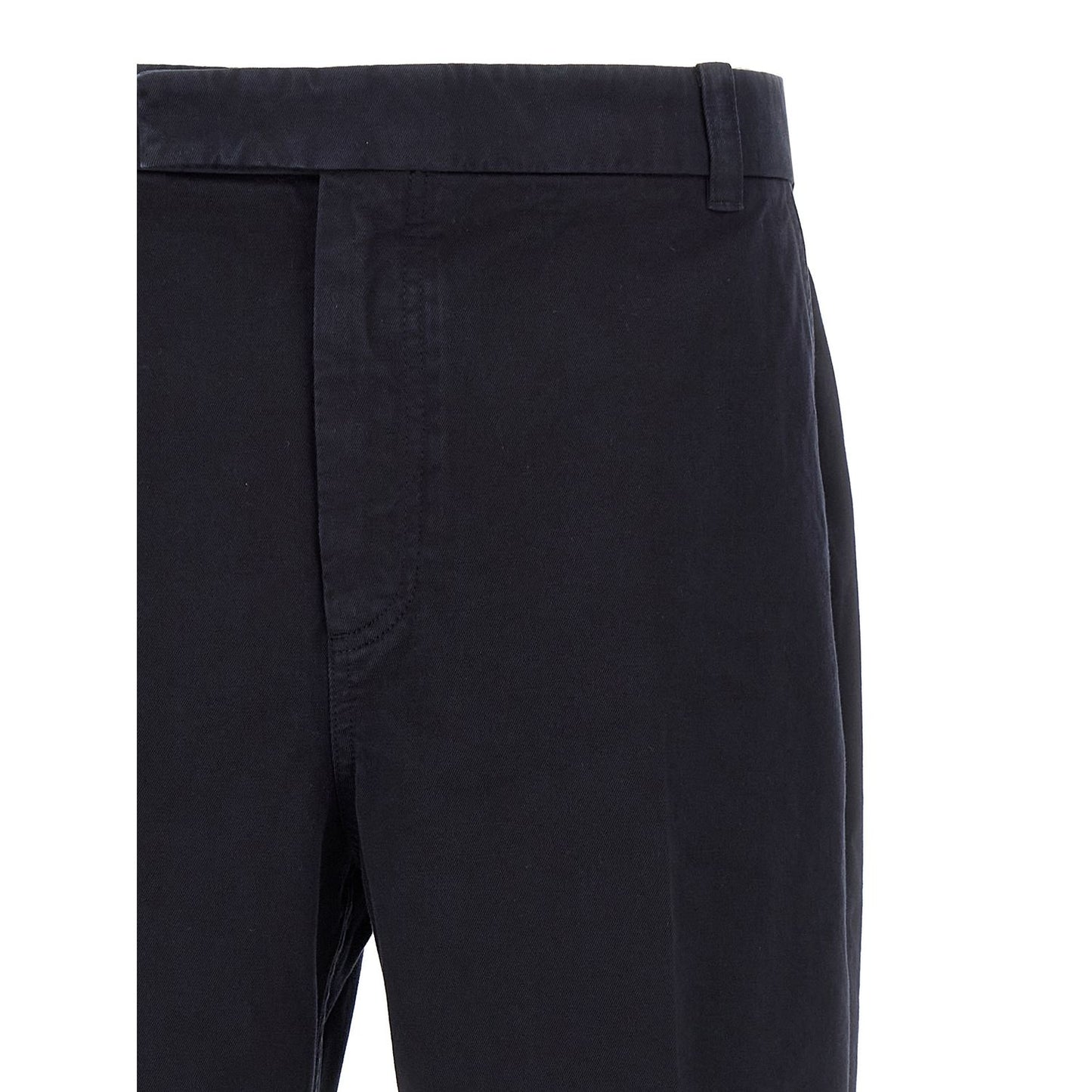 Thom Browne Blue Cotton Casual Pants