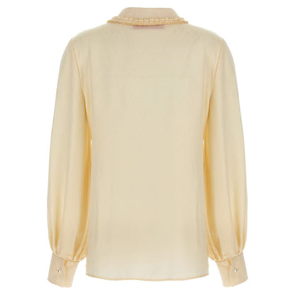 Valentino Garavani Beige Silk Blouse