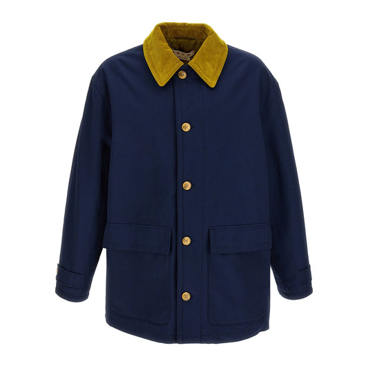 Marni Blue Cotton Parka
