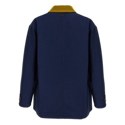 Marni Blue Cotton Parka