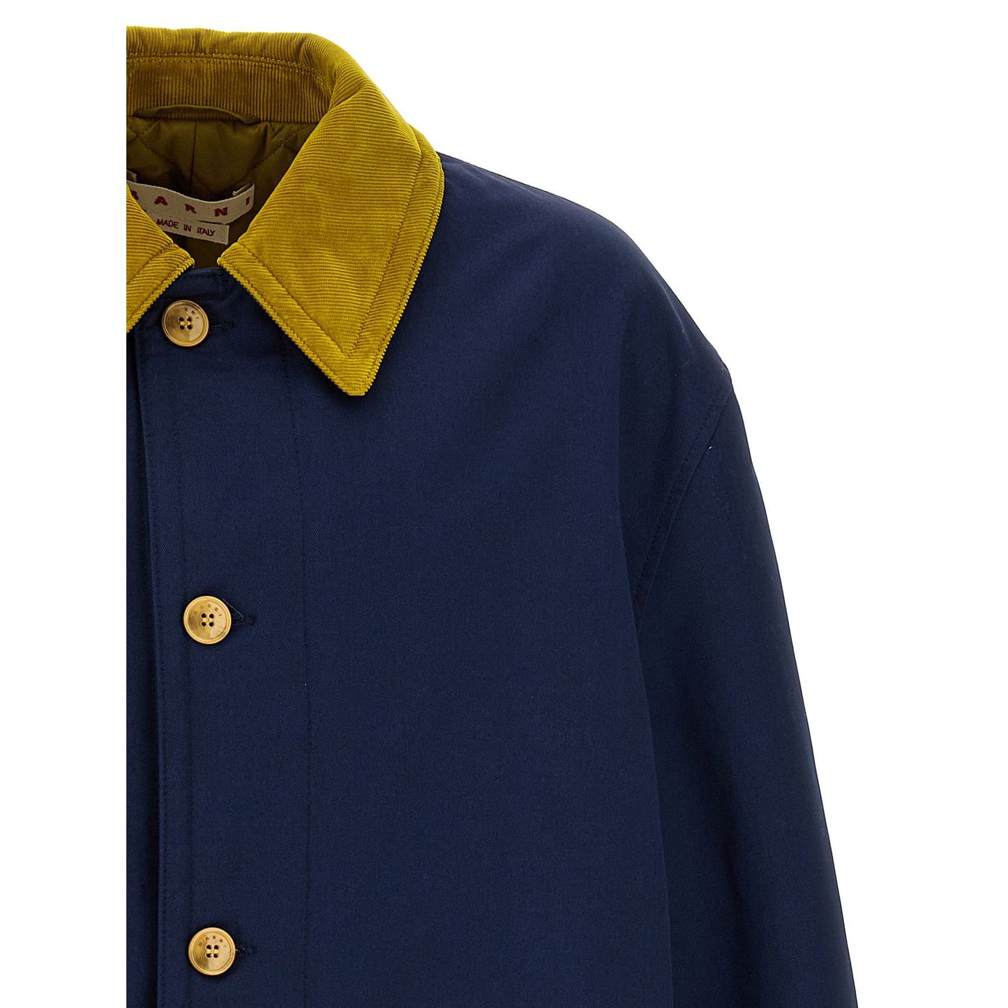 Marni Blue Cotton Parka