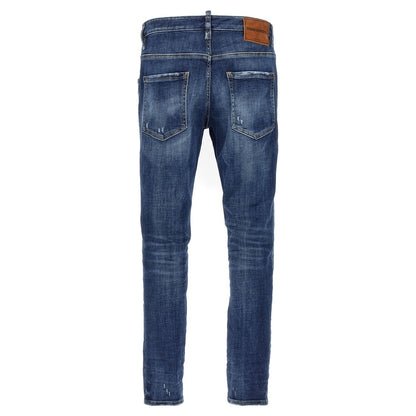 Dsquared² Blue Cotton Skinny Jeans