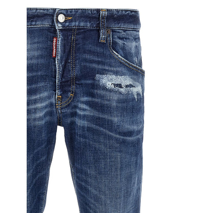 Dsquared² Blue Cotton Skinny Jeans