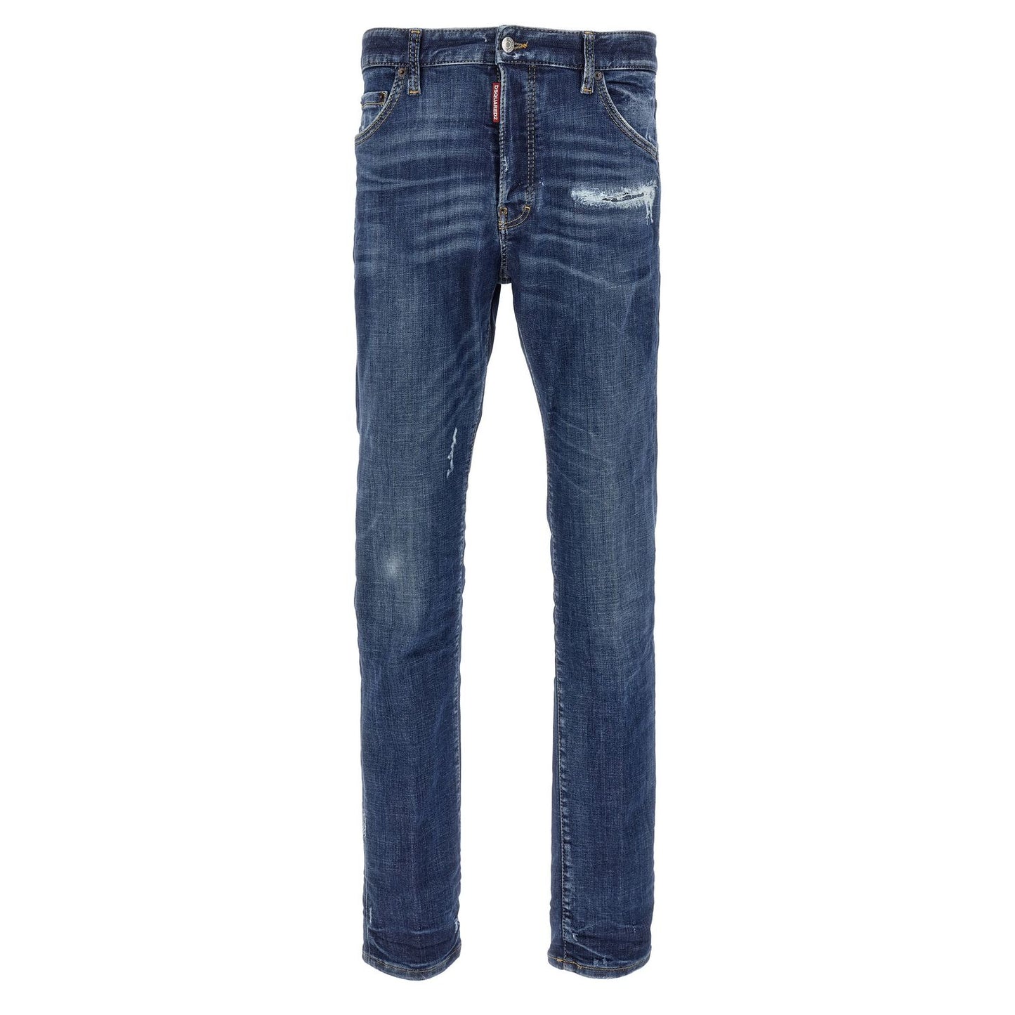 Dsquared² Blue Cotton Slim Fit Jeans