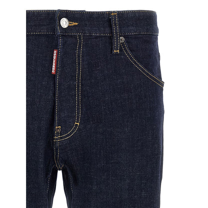 Dsquared² Blue Cotton Slim Fit Jeans