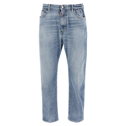 Dsquared² Blue Cotton Relaxed Fit Jeans