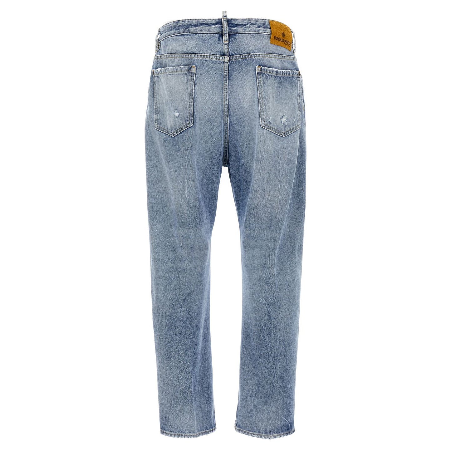 Dsquared² Blue Cotton Relaxed Fit Jeans