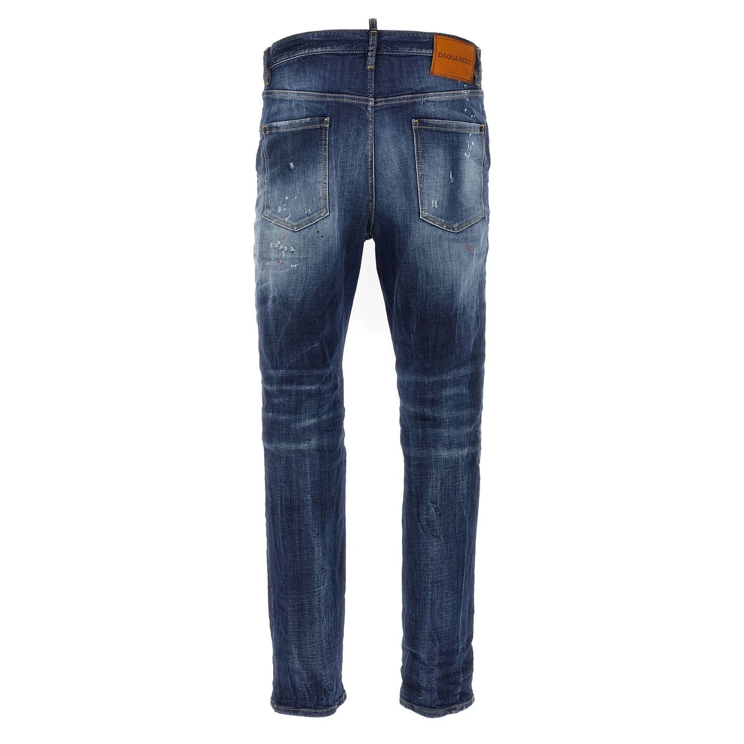 Dsquared² Blue Cotton Relaxed Fit Jeans