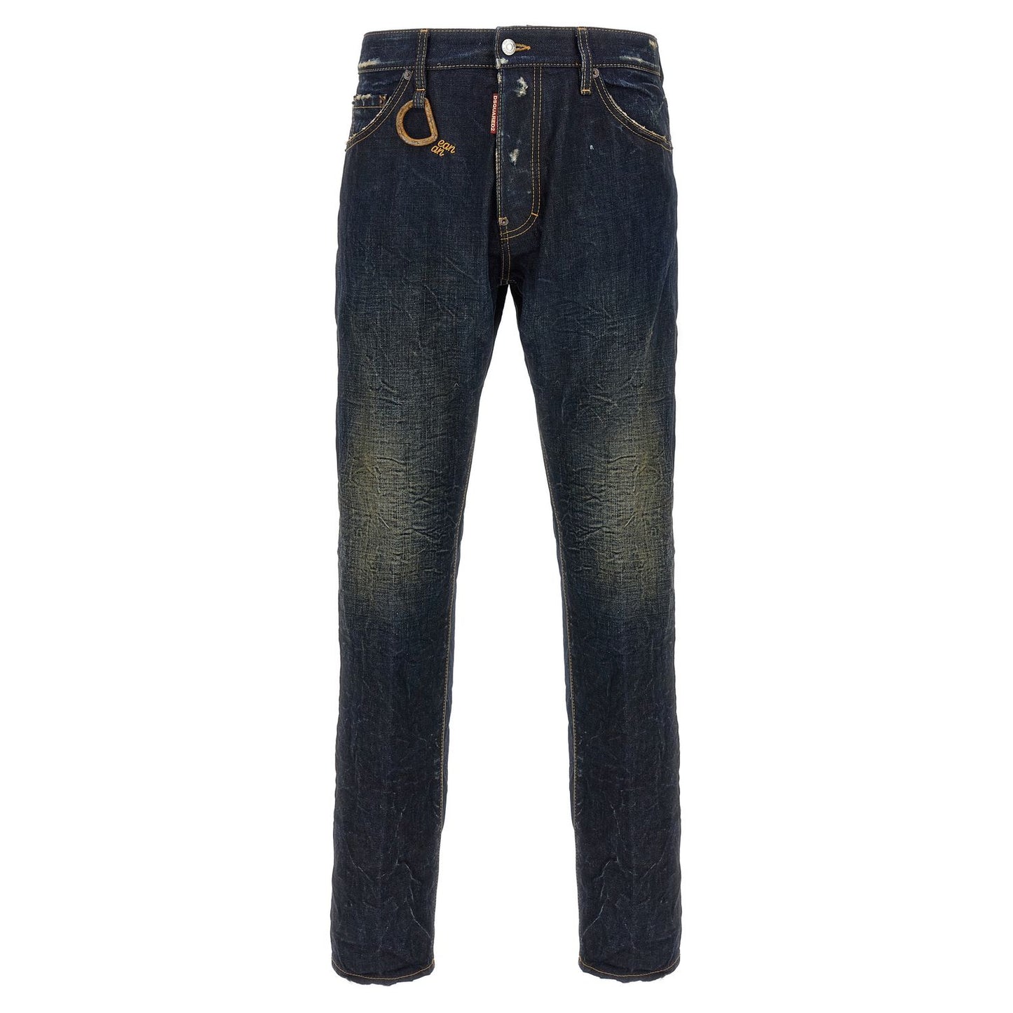 Dsquared² Blue Cotton Slim Fit Jeans