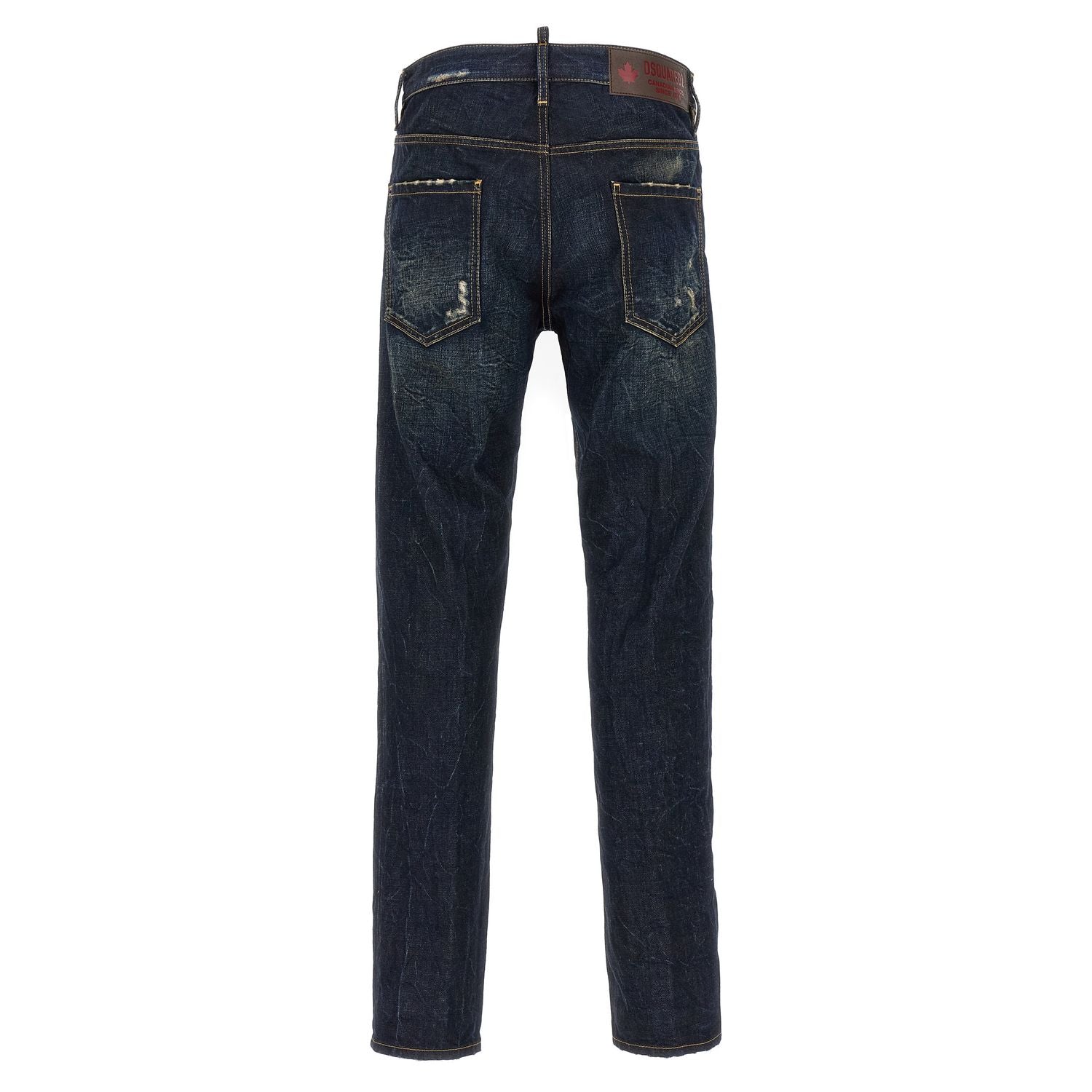 Dsquared² Blue Cotton Slim Fit Jeans