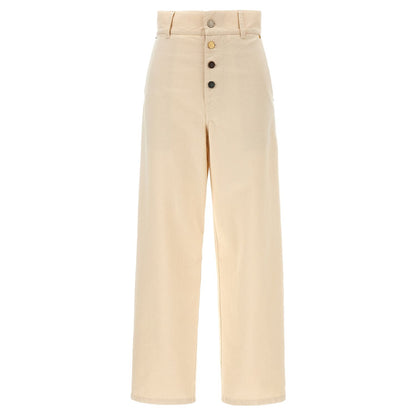 Moschino Beige Cotton Casual Pants